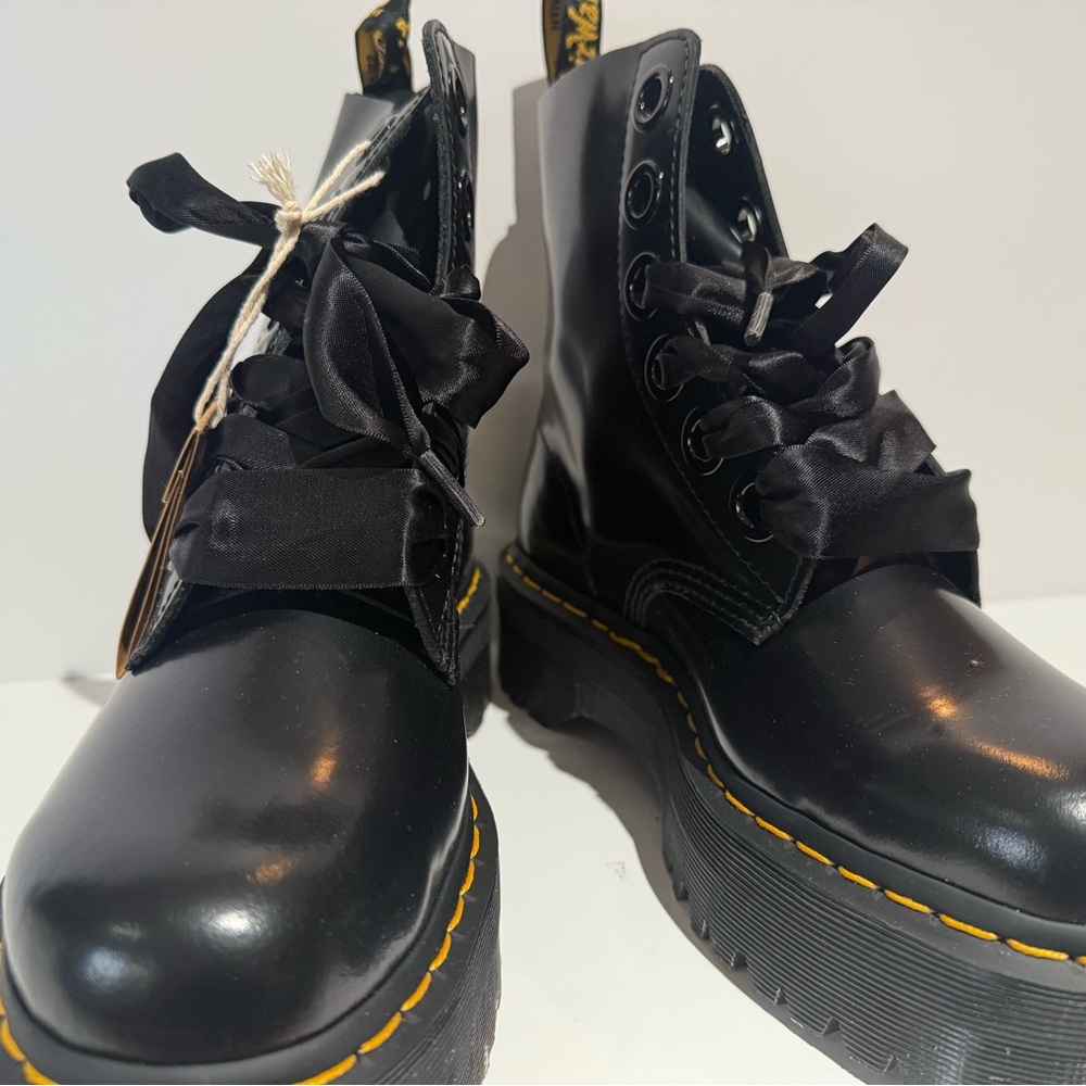 Dr Marten’s Molly Black Quad Retro Boots